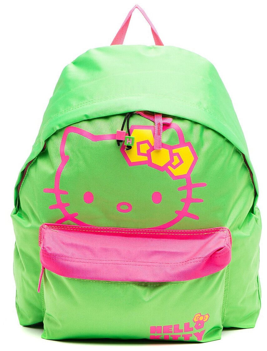Рюкзак школьный Hello Kitty, зеленый