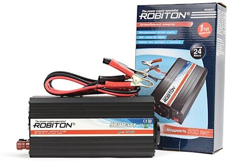 Инвертор ROBITON R500/24V 500W с USB выходом (24В)