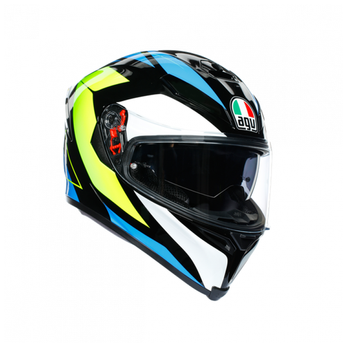 фото Шлем agv k-5 s multi core black/cyan/yellow- fluo ms