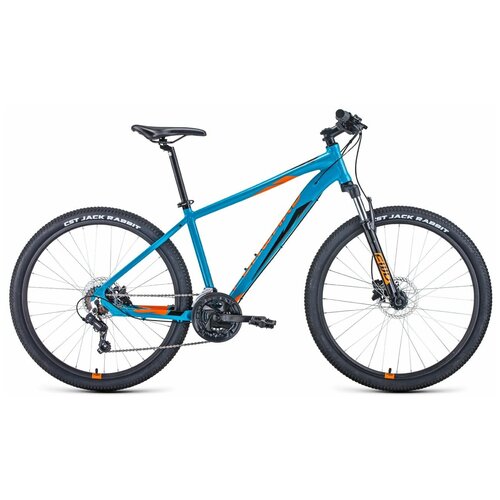 Горный велосипед Forward Apache 27.5 3.0 Disc, год 2021, цвет Зеленый-Оранжевый, ростовка 15 велосипед forward apache 27 5 3 0 disc 2021 рост 19 бирюзовый оранжевый