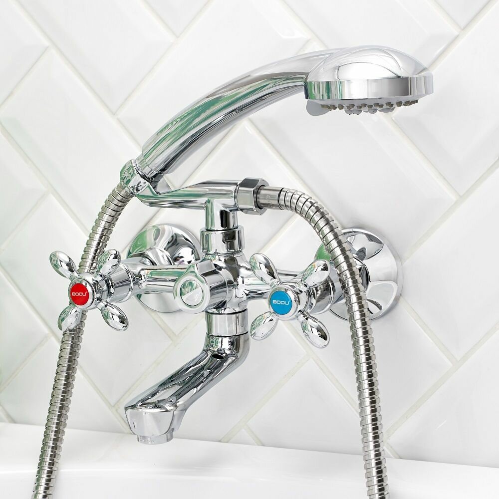 Смеситель для ванны с душем BOOU Ba5318 BA5318-2-B702 - фото №4
