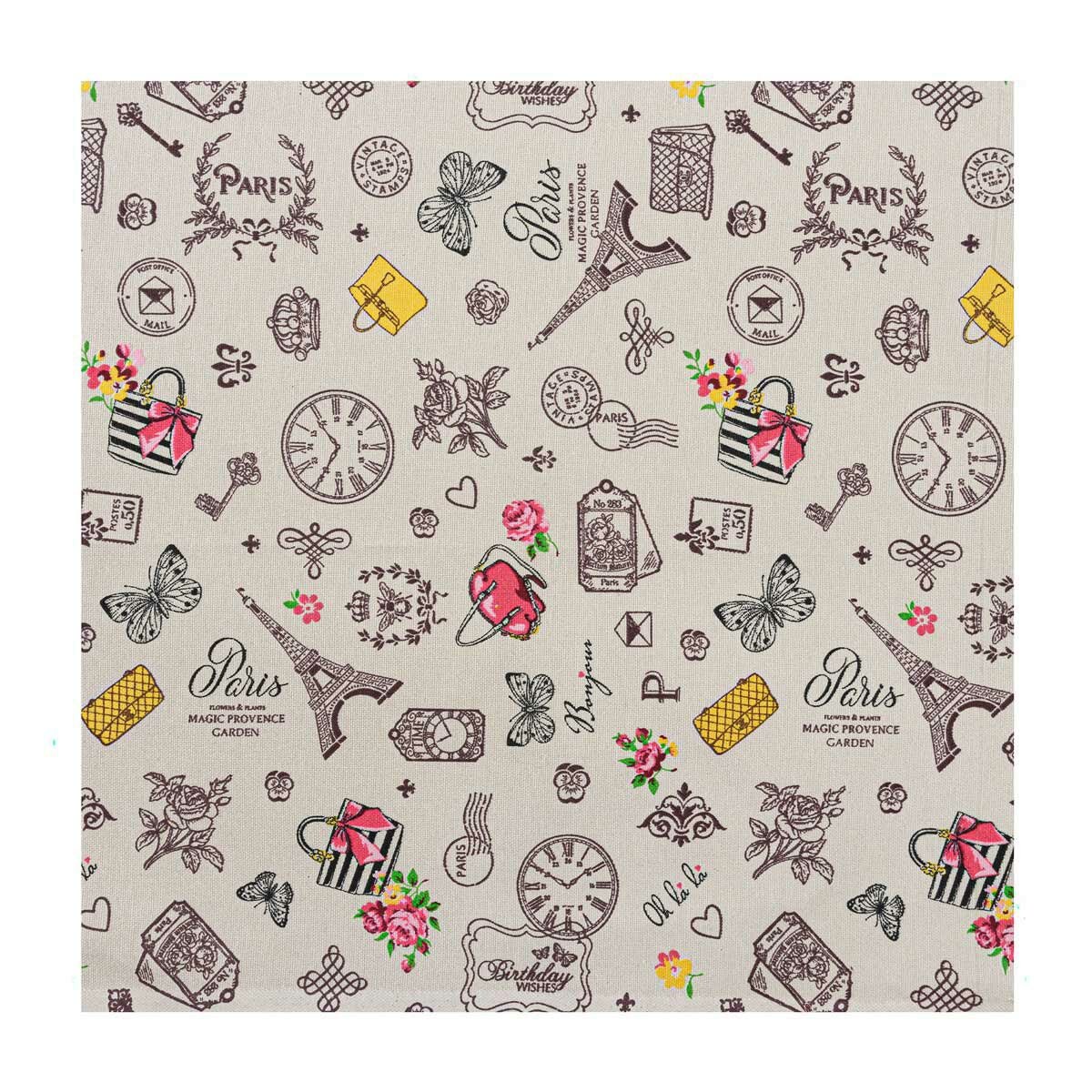 28929 Ткань для рукоделия Рогожка 'Мадам ' 50*50см, 100% хлопок