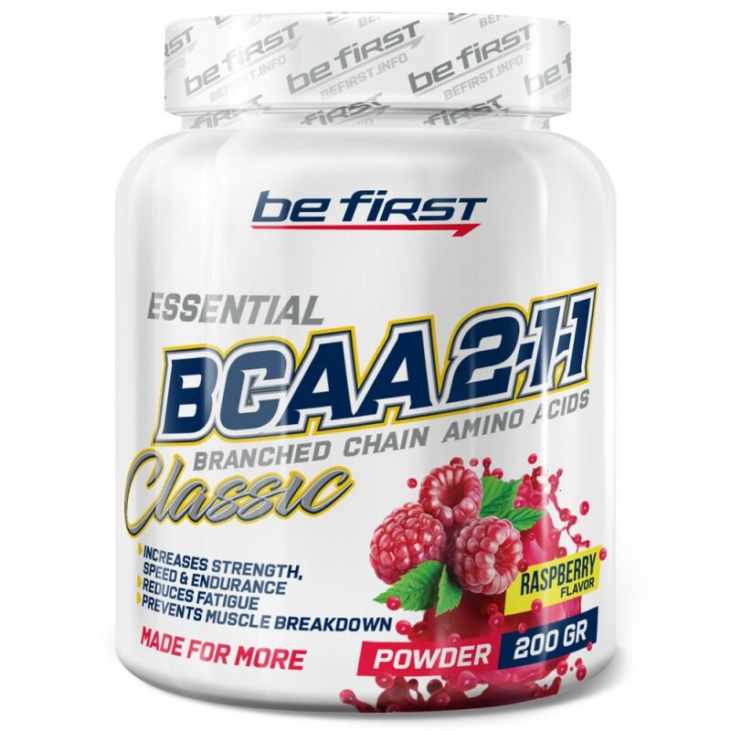Be First BCAA 2:1:1 200 гр. вкус: Малина