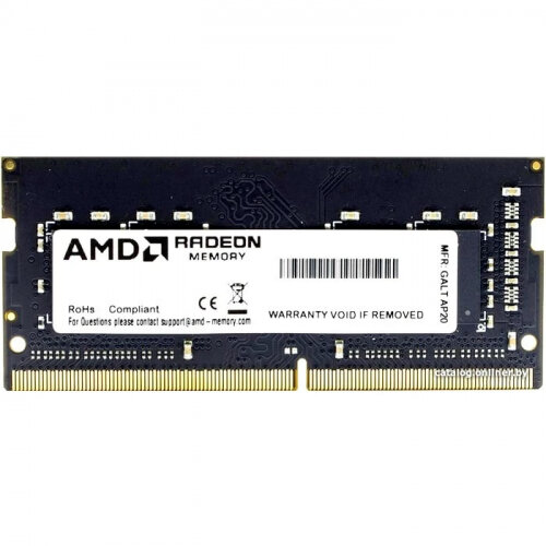 Оперативная память Amd SO-DIMM Radeon DDR4 32Gb 3200MHz PC-25600 CL16 1.2V R9 Gamer Series (R9432G3206S2S-UO)