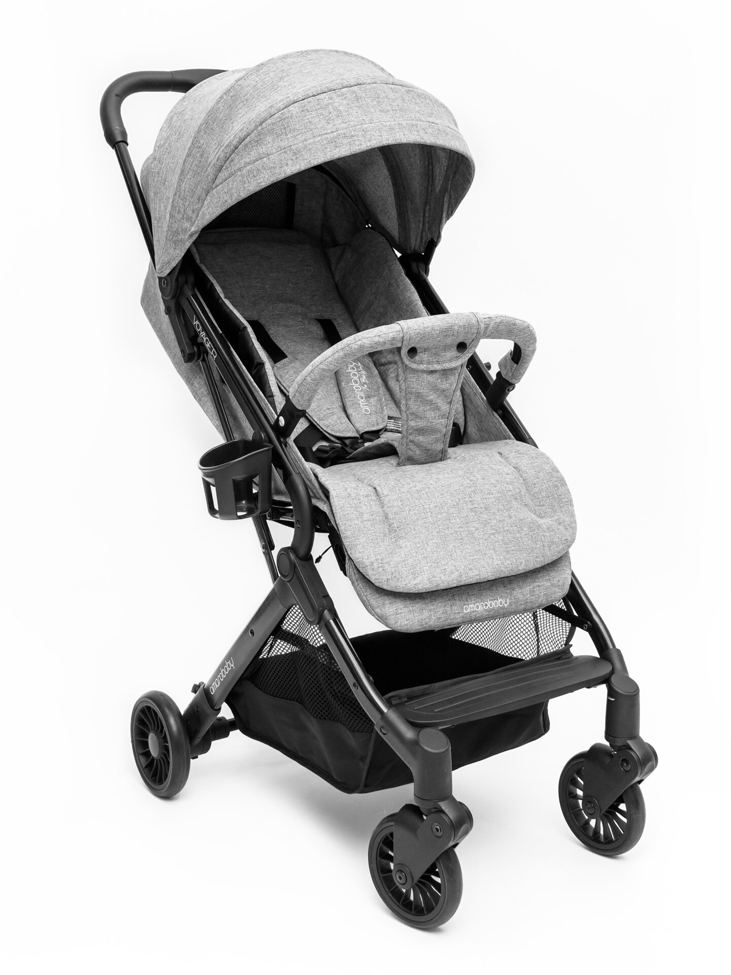 Коляска прогулочная Amarobaby Voyager, Серый