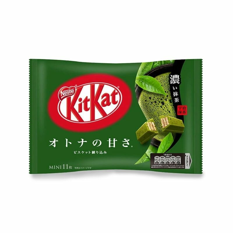 Мини-батончики KitKat Mini Матча 113 г, 1 упаковка (Япония)