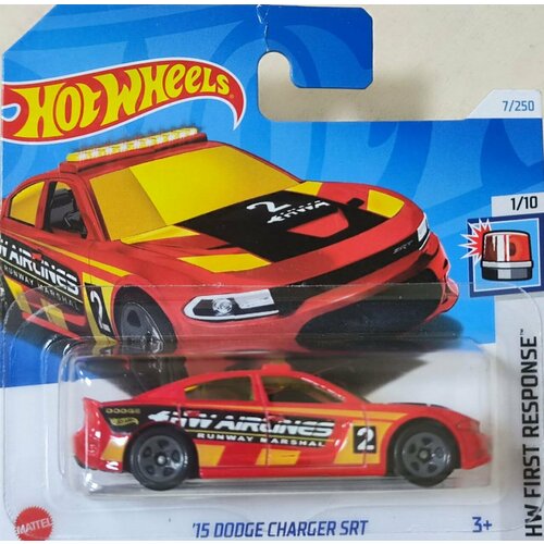 Hot Wheels Машинка базовой коллекции `15 DODGE CHARGER SRT красная 5785/HTB56 1 32 dodge charger srt alloy musle car model diecasts