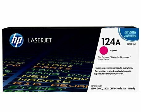 Картридж оригинальный HP Q6003A (124A) Magenta для HP Color LaserJet 1600; Color LaserJet 2600; Color LaserJet 2600N