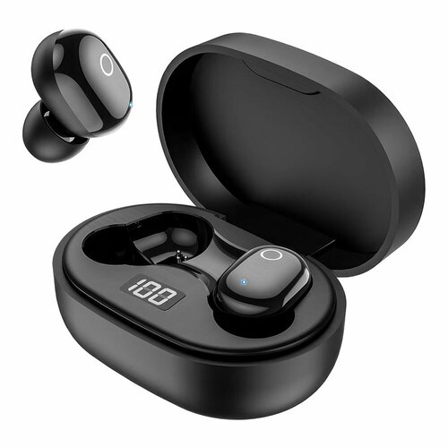 TWS гарнитура BOROFONE BW06 Manner BT 51 внутриканальная LED дисплей черный 1573₽