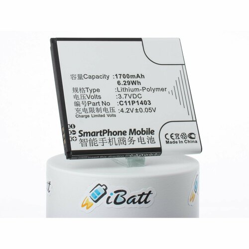 Аккумуляторная батарея iBatt 1700mAh для C11P1403 аккумуляторная батарея ibatt 5000mah для asus zenfone 3 zoom s