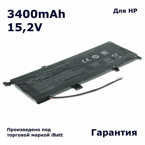 Аккумулятор iBatt 3400mAh, для 843538-541 844204-850 844204-855 HSTNN-UB6X MB04055XL MB04XL MBO4XL kingsener mb04xl hstnn ub6x tpn w119 laptop battery for hp envy x360 m6 aq103dx aq105dx 15 aq155nr 15 ar000nd 15 aq002nx