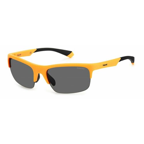 фото Солнцезащитные очки polaroid, оранжевый, серый
