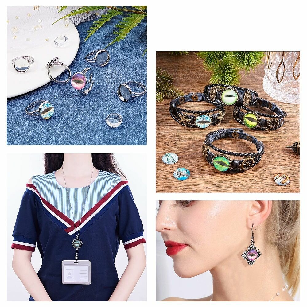 Глаза стеклянные для кукол игрушек 8мм 8шт — фото 1