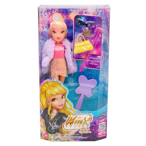 Шарнирная кукла Winx Club Стелла с крыльями и аксессуарами 24 см IW01372203 куклы и одежда для кукол феи винкс winx club мини фигурка тайникс bloom