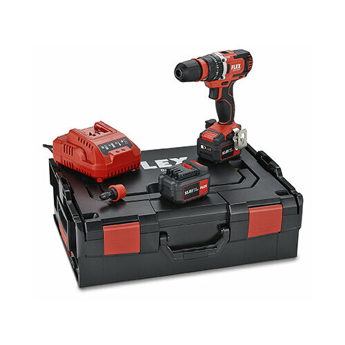 Двухскоростной аккумуляторный ударный дрель-шуруповерт Flex PD 2G 108-EC60 Set 33327₽