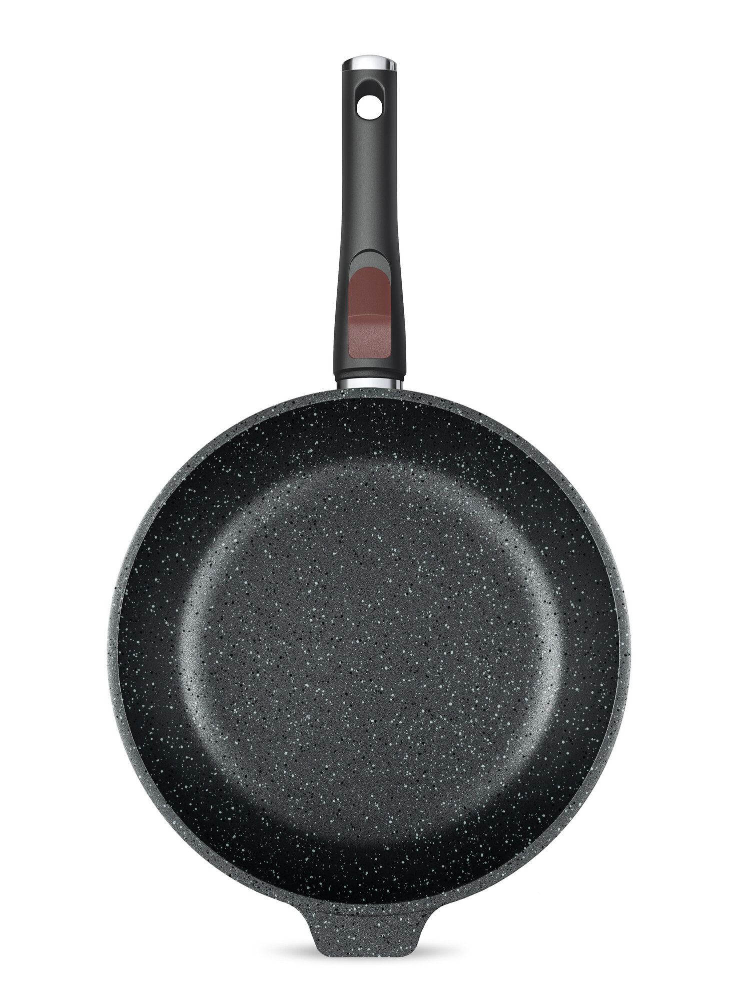 Сотейник НМП Литая Гранит (без крышки) черный (l181326i) Нева металл посуда - фото №4