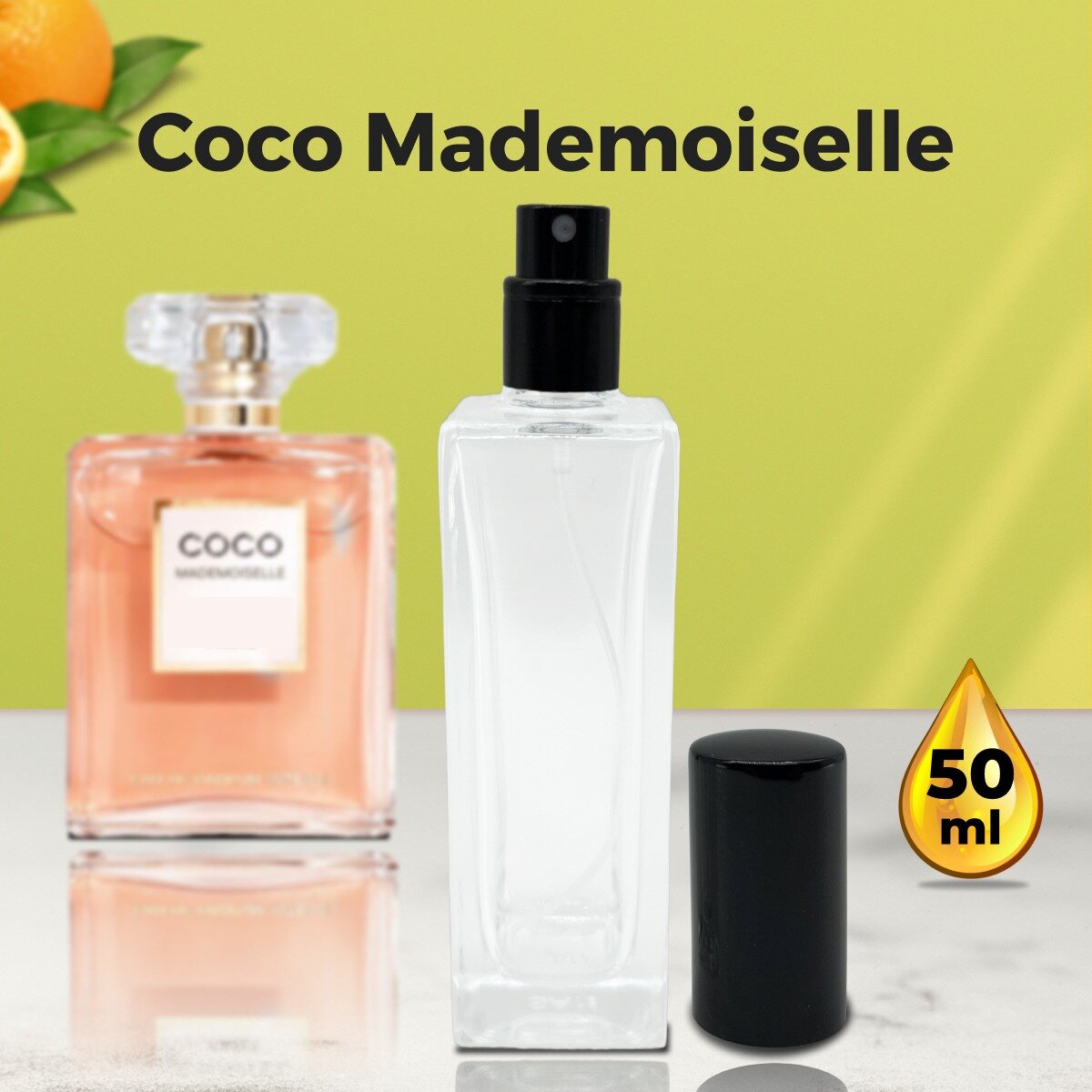 "Coco Mademoiselle" - Духи женские 50 мл + подарок 1 мл другого аромата