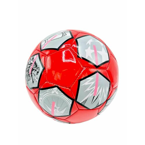 Мяч футбольный АВ звезды, красный