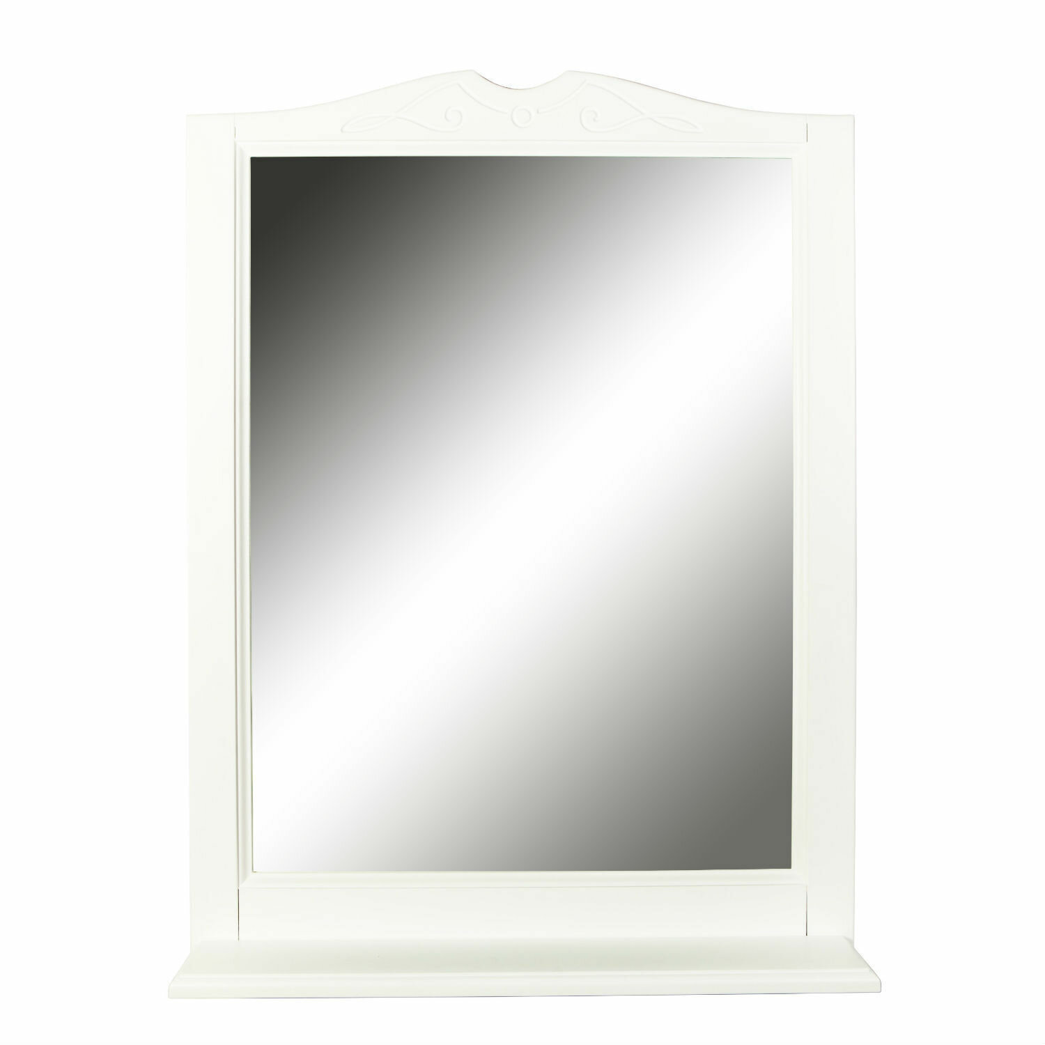 Зеркало для ванной Orange Классик F7-75ZE3, 75 см, молочный белый