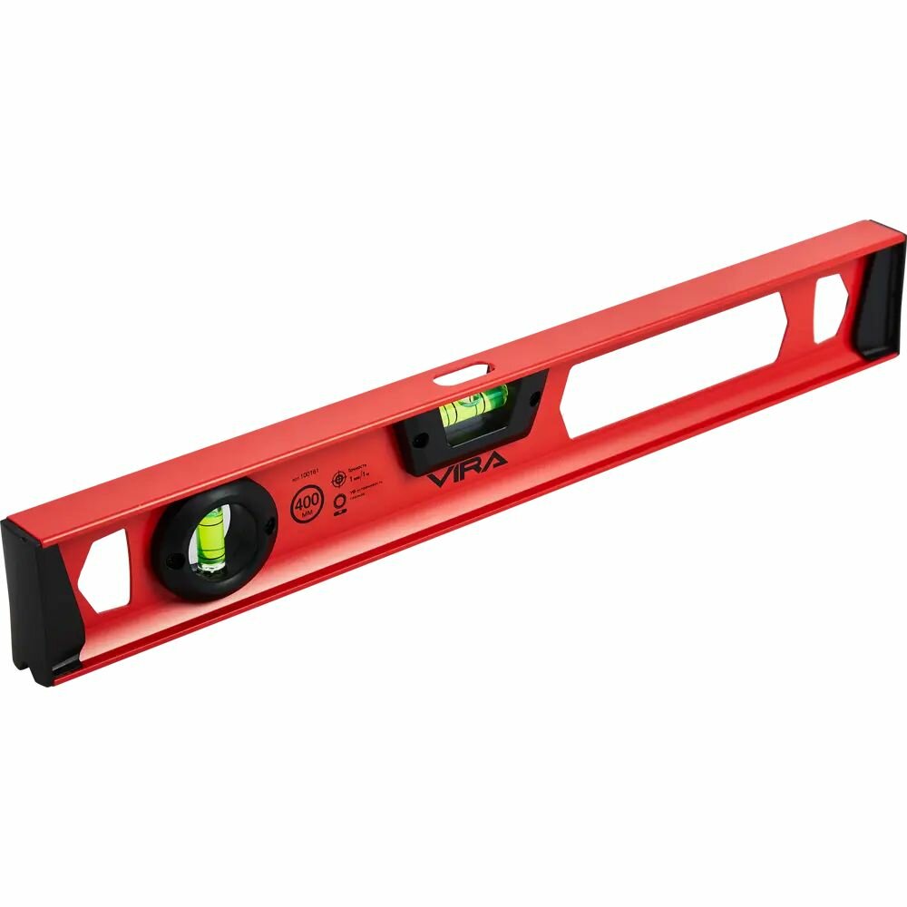 Уровень пузырьковый строительный двутавровый 100161 2 глазка 400 мм