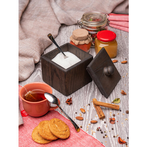 Сахарница маленькая с крышкой уголь 1400₽