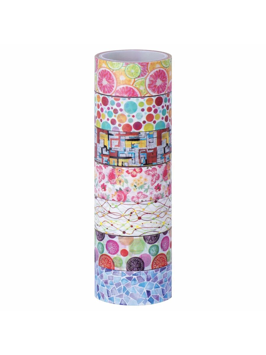 6шт Клейкие WASHI-ленты для декора 