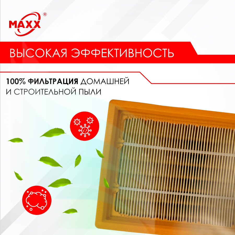 Фильтр бумажный улучшенный для пылесоса Hilti VC 20L-X, VC 20M-X, 2261257 — фото 1