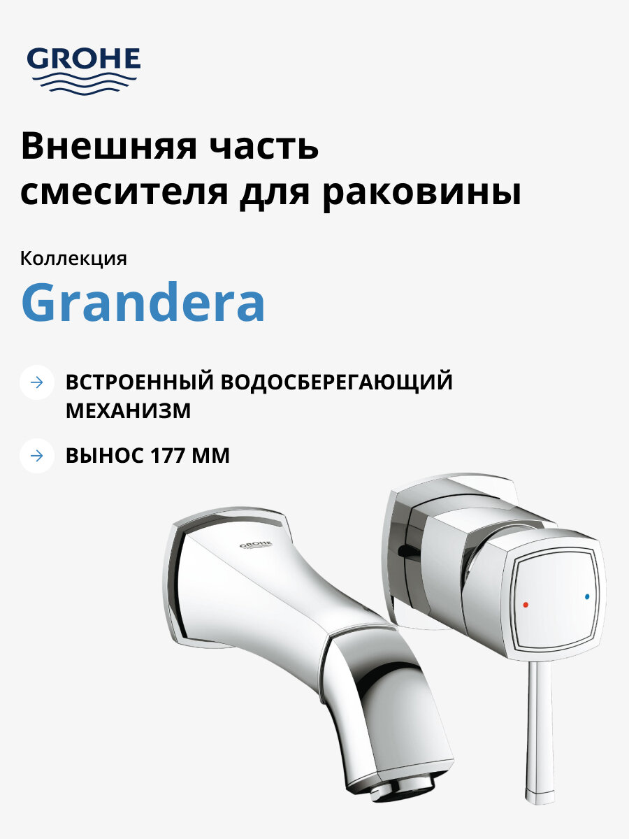 Смеситель для раковины GROHE - фото №12