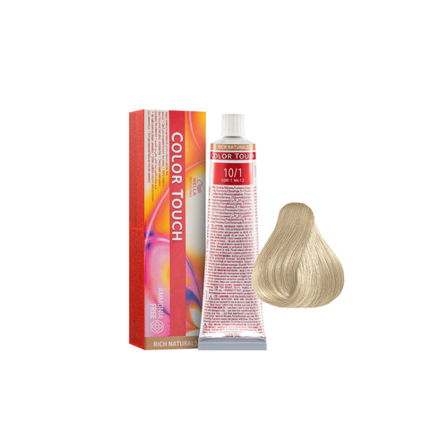 фото Wella color touch 10/1 - тонирующая краска без аммиака яркий блонд пепельный 60 мл
