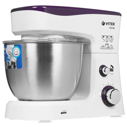 Миксер планетарный VITEK VT-1443 белый [1000Вт]