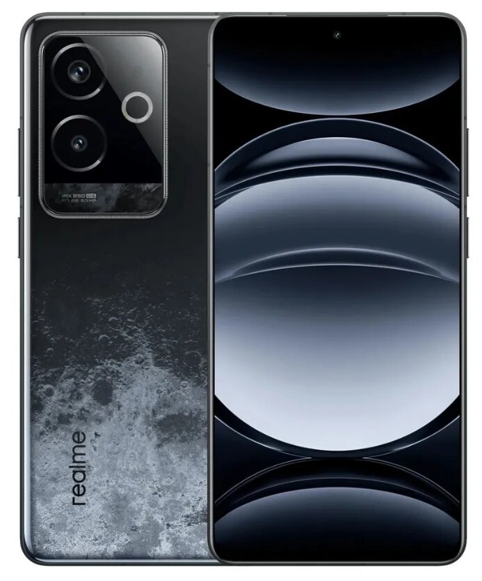 Смартфон Realme GT6, 12ГБ/256ГБ, Китайская версия, Black Moon (Черный), AMOLED, 6.78", 120 Гц, Android 14, CN