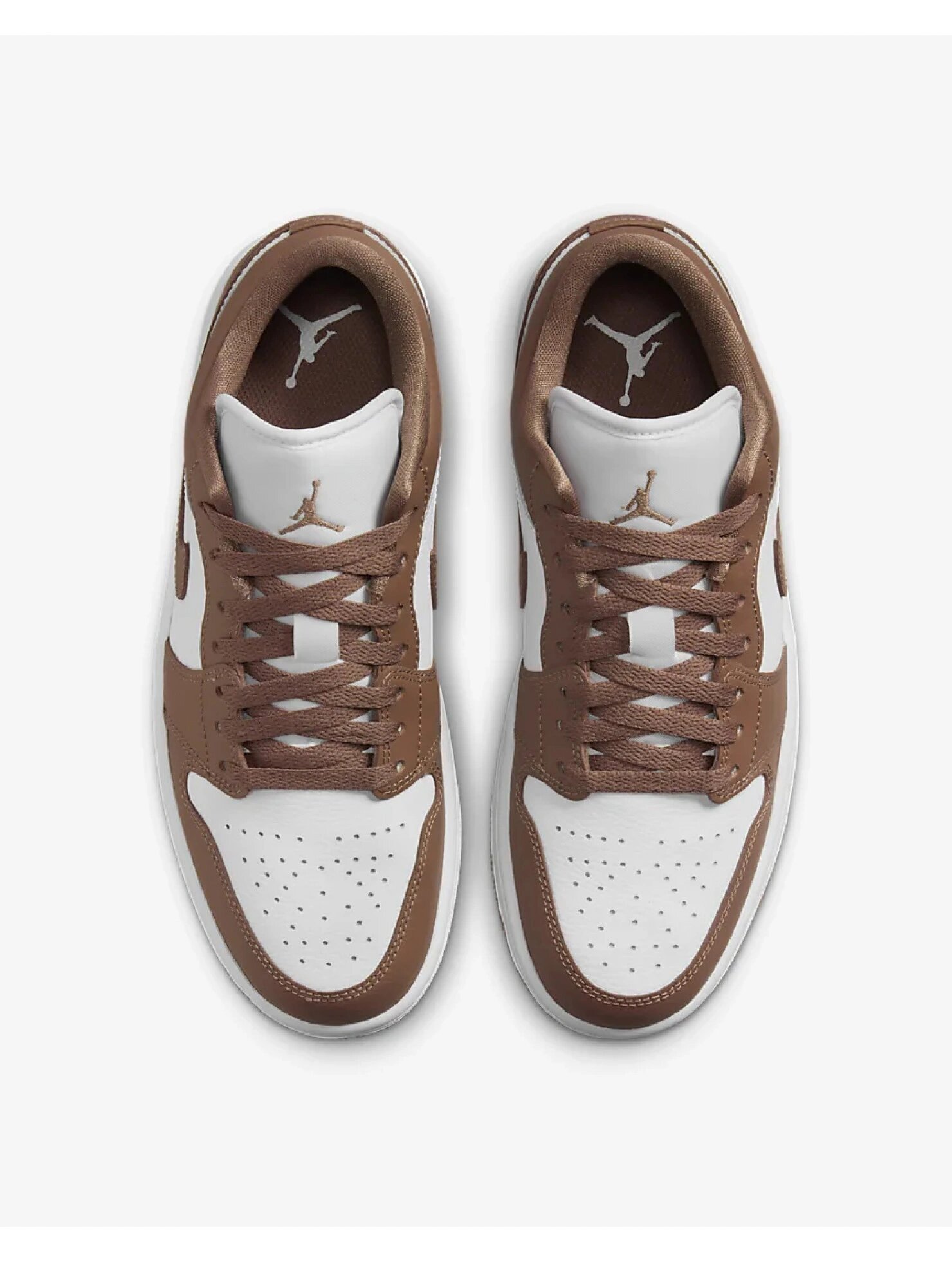 Кроссовки NIKE Air Jordan 1 Low, полнота B (US)/ на среднюю стопу, размер 42,5 EU (27 cm), brown — фото 1