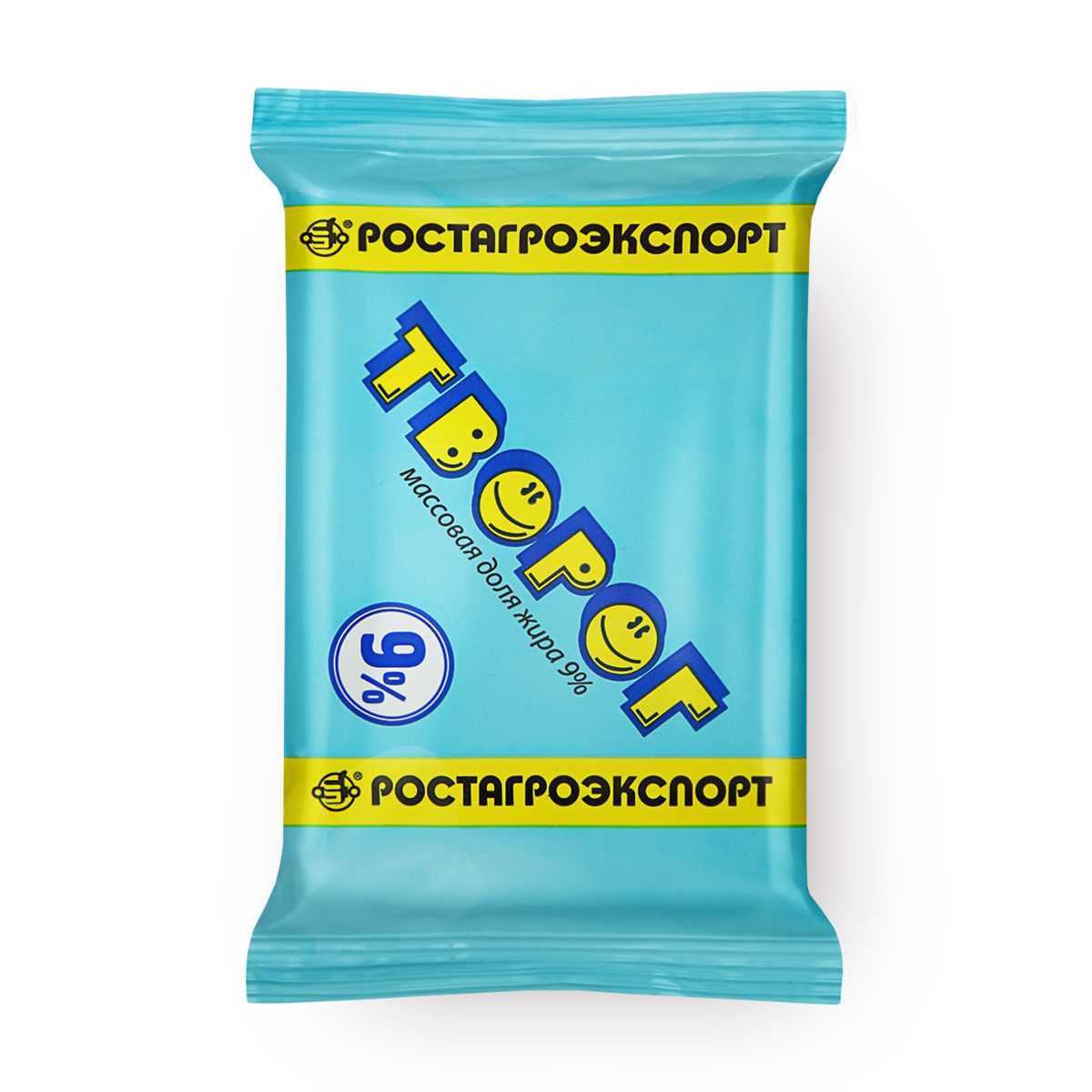 Творог "Ростагроэкспорт", 9 % жирности, 200 грамм, 1 упаковка