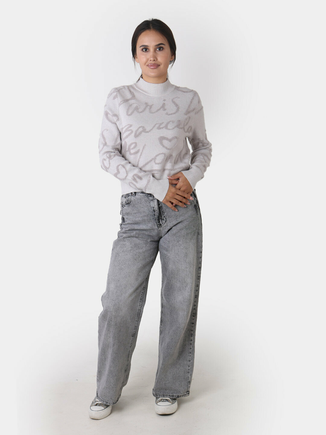 Свитер размер One Size, , серый металлик — фото 1