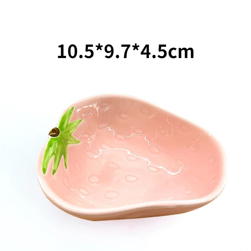 Розовая керамическая миска для питомцев, 10.5*9.7*4.5 см