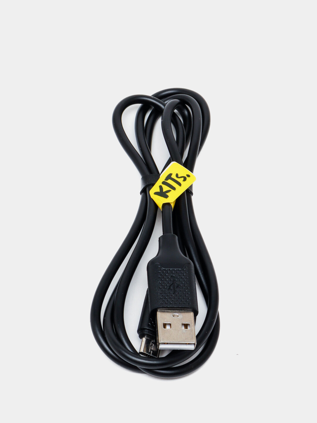 Кабель Micro USB для быстрой и безопасной зарядки, KITs Micro USB 2A, чёрный,1м (KITS-W-002)