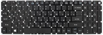 Клавиатура для ноутбука Acer Aspire e5-575g / a315-21 / a715-71g / e5-573g / a515-51g - Черная