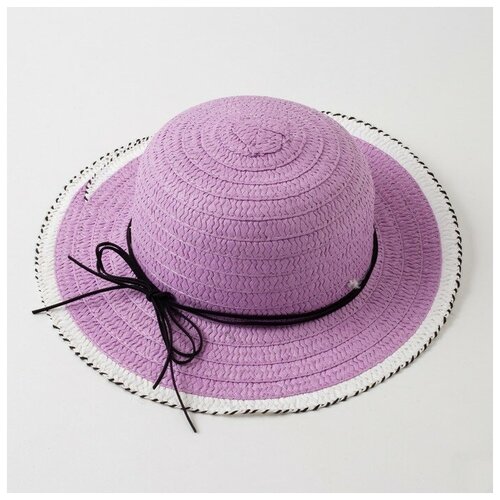 Шляпа для девочки MINAKU «Куколка», цвет фиолетовый, размер 50 толстовка outventure размер 50 52 фиолетовый