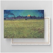 Картина на холсте с подрамником / Van Gogh - Summer Evening, 1888 / Ван Гог