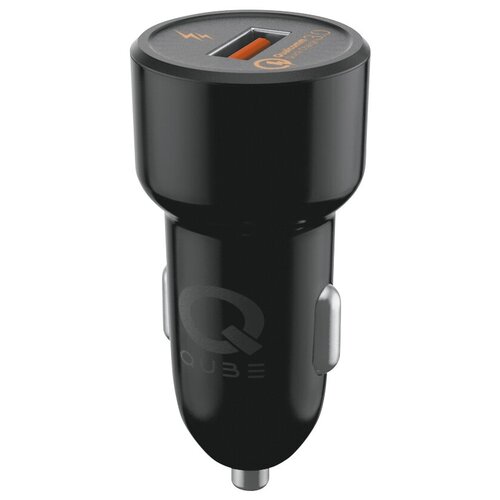 Автомобильное зарядное устройство QUB QCQUICK30BLK (1USB, Quick Charge 3.0, цвет черный)