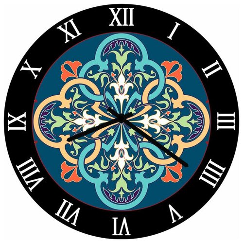 фото Svs настенные часы svs 3002820 разноцветный узор