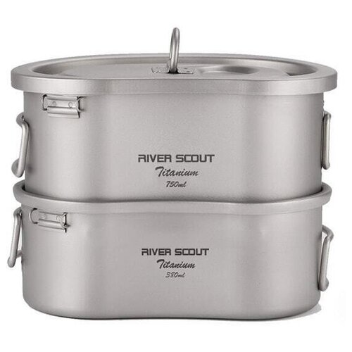 Комбинированный набор титановых котелков River Scout
