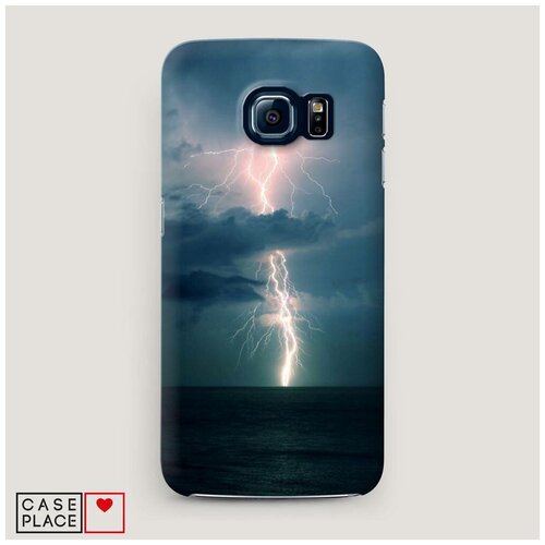 фото Чехол пластиковый samsung galaxy s6 молния 1 case place