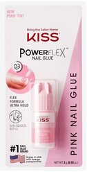 Kiss Клей для ногтей супер стойкий Розовый 3g Kiss Powerflex Pink Nail Glue BK139C