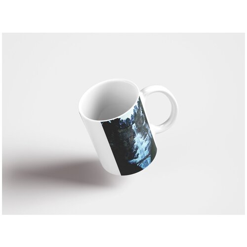 фото Кружка "водопад, замерзший водопад, зима" 320 мл lotsprints