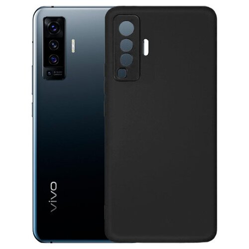 фото Матовый чехол mattecover для vivo x50 силиконовый черный