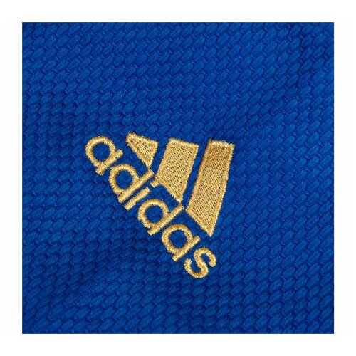 фото Кимоно для дзюдо adidas без пояса, сертификат ijf, размер 150, синий