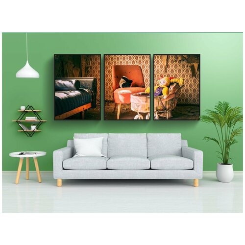 фото Набор модулных постеров для интерьера "марионетка, бродяга, игрушка" 60x90 см. в тубусе, без рамки lotsprints