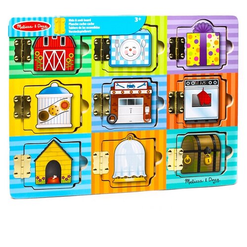 фото Бизиборд магнитная игра доска прятать и искать melissa & doug