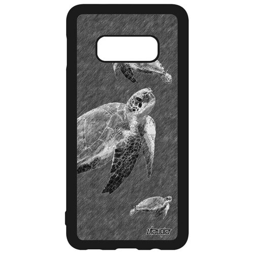 фото Противоударный чехол на телефон // galaxy s10e // "черепаха" морская наземная, utaupia, серый